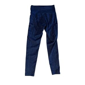 Aerie Offline Leggings High Waisted Heathered Blue Athletic Pocket Size M